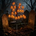 thumbnail image 5 of Solar Halloween Stake Light, LED Pumpkin Bat Spider Web Garden Light, Outdoor Pathway Light with Auto On/Off for Yard, Lawn, Walkway, Porch, Halloween Decor, 5 of 5