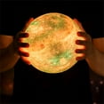 GOODWORLD 3D LED Moon Lamp, 16 Colors with Stand & Remote, USB Night ...