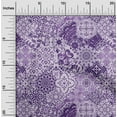 thumbnail image 2 of oneOone Cotton Poplin Bluish Violet Fabric Asian Mandala Floral Tile Sewing Craft Projects Fabric Prints By Yard 56 Inch Wide, 2 of 4