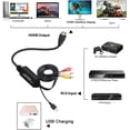 thumbnail image 2 of Convertidor de RCA a HDMI, Cable Convertidor de AV a HDMI, Cable de Audio Compuesto de 3RCA CVBS a 1080P HDMI Compatible con PAL NTSC para PC Laptop Xbox PS3 PS4 TV STB VHS VCR Cámara DVD, 2 of 6