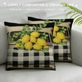 thumbnail image 3 of ARISTURING  Buffalo Plaid Lemon Throw Pillow Covers Home Sweet Home Decorative Pillow Cases Black Truck Lemon Fruits Cushion Cover Outdoor Pillowcase for Sofa, 3 of 5