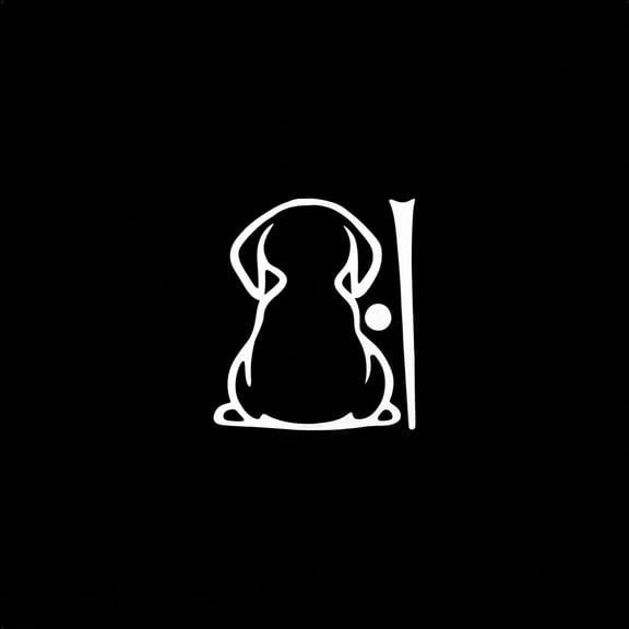 Car Wiper Sticker Featuring Cartoon Dog Design For Rear Windshield Window Does Not Block View Easy to Install