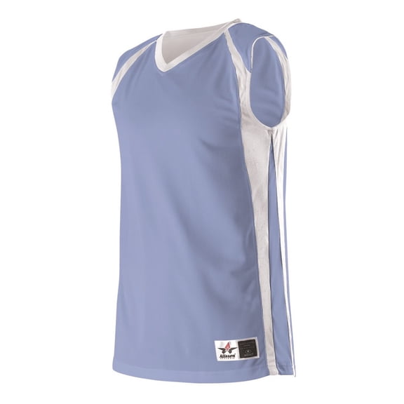 Alleson Athletic 54MMR Men's Reversible Basketball Jersey - Carolina Blue White