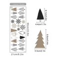 thumbnail image 1 of Pegatinas de pared de dibujos animados para niños, pegatinas de vinilo extraíbles, decoración Interior del hogar, negro, Beige, árbol de navidad, copo de nieve, 1 of 4