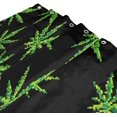 Bestwell Shower Curtain Pixel Plant Leave Bathroom Decor Waterproof