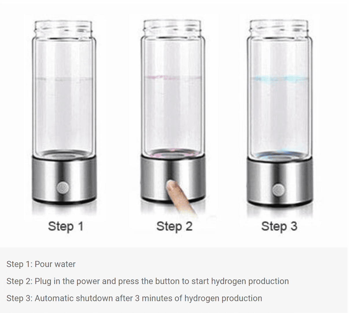Hydrogen Water Bottle by EcoQuest