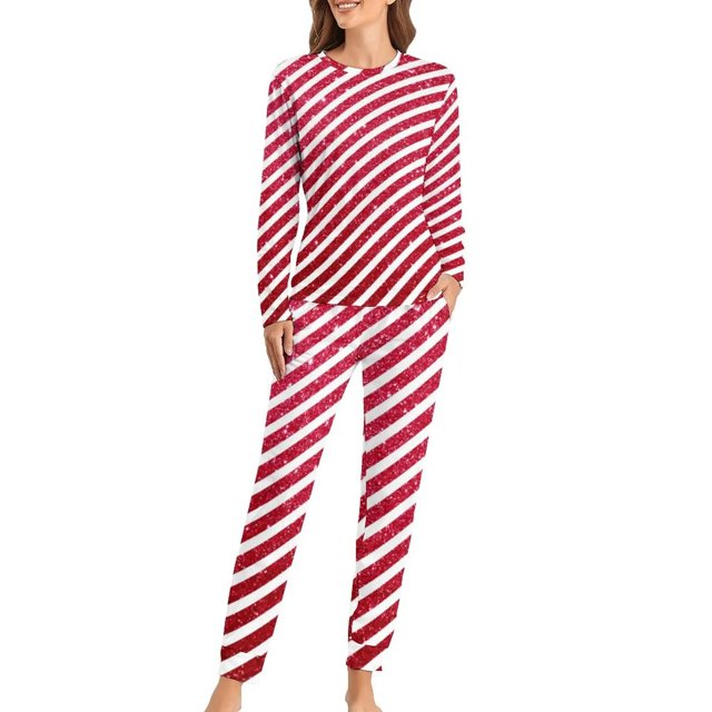 Pijamas navideños para mujer, ropa de dormir con estampado de notas musicales doradas, elegante, holgada, de gran tamaño, regalo de cumpleaños, 2 piezas