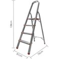 thumbnail image 3 of Escalera Plegable de Aluminio 4 Escalones Color Plata 128 cm de Altura Karlen Certificado EN 131 Karlen 14ESCALE003CH, 3 of 4