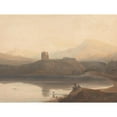 thumbnail image 3 of John Varley 18x15 Black Modern Framed Museum Art Print Titled - Llanberis Lake, with Castle Dolbadern (ca. 1805), 3 of 5