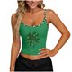 thumbnail image 2 of Camisetas sin Mangas de Cuello en U Impresas de Verano para Mujeres para Ocasional, Fiesta, Trabajo, Vacaciones, Toda la Temporada, 2 of 6