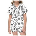 thumbnail image 3 of Color Your Own Kids Pajamas for Boy and Girl Kids Diy Hand Painted Homewear Set Short Sleeve Pullover Top with Pajamas Pants Diy Pajamas 8-9 Years, 3 of 3