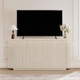 thumbnail image 2 of LKTART 64" Buffet Cabinet with Storage, Modern Fluted Accent Sideboard Media Console Credenza with Adjustable Shelves Pressed Spring for Kitchen Living Room,31.5" H (Rock Grey), 2 of 11