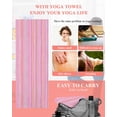 thumbnail image 5 of Pink Orange Blue Stripe Yoga Towel for Hot Yoga Non Slip, Modern Abstract Art Striped Farmhouse Yoga Mat Towel Absorbent Yoga Sweat Towels Microfiber Hot Yoga Blanket for Bikram Pilates 26"x74", 5 of 7