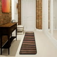 thumbnail image 2 of Line Stripe Pattern Long Area Rug 72" x 24" Non-Slip Polyester with Cotton Padding, 2 of 7