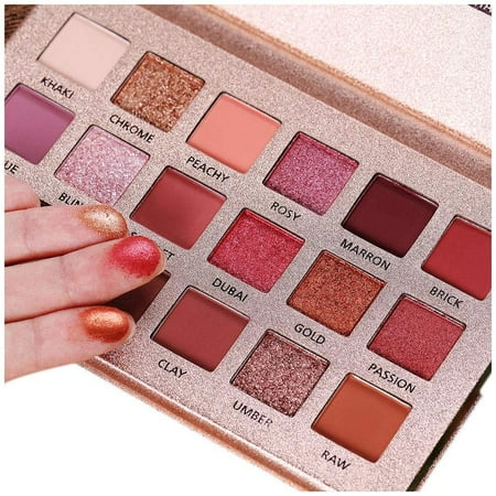 Beauty Glazed New Nude Eyeshadow Palette The 18 Colors Matte Shimmer Glitter Multi-Reflective Shades Ultra Pigmented Makeup Eye Shadow Powder Waterproof Eye Shadow Palette