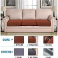 thumbnail image 2 of Super Stretch Stylish Cushions Covers/Furniture Cover Spandex Jacquard Small Checked Pattern Super Soft Slipcover Washable Individual, 2 of 8