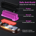 thumbnail image 3 of Go Brush Pro Cordless Hair Straightener Brush, Portable Rechargeable Ceramic Styling Brush with 4 Heat Modes & LED Display, 3 of 5