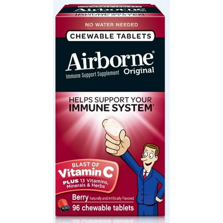  La vitamine C 1000mg Croquer Soutien immunitaire supplément Comprimés Berry 96 Ct