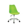 thumbnail image 2 of AveSix Emerson Student - Chair - swivel - polyurethane, wood, polypropylene, chrome - green, 2 of 4