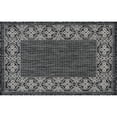 thumbnail image 3 of Veranda Traditional 2' x 3' Black and Light Gray Polypropylene Outdoor Area Rug, 3 of 7