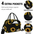 thumbnail image 7 of Aosbos Large Insulated Lunch Bags for Women Leakproof Reusable Lunch Box Cooler Bag Sunflower, 7 of 7