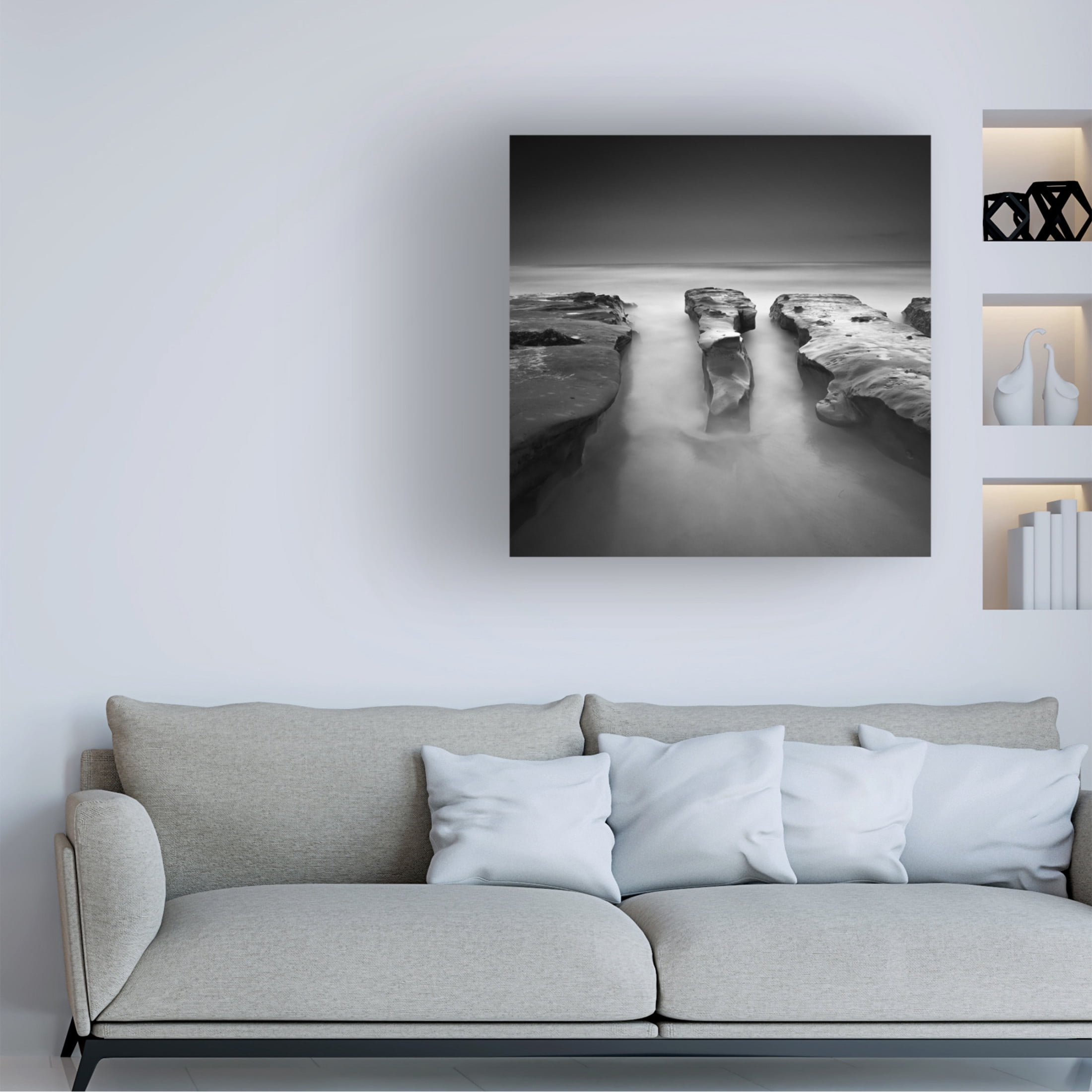 Canvas Wall Art - Yi Fan 'Isolated' Wall Art for Living Room, Bedroom, or Office Décor by Trademark Fine Art - 18 x 18 Inches