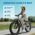 thumbnail image 3 of Electric Bike for Adults, Peak 1000W Electric Bicycles, E-Mountain Bike, 48V Battery, 26" Fat Off-Road Tires, UL2849, APP Control, 3 of 7