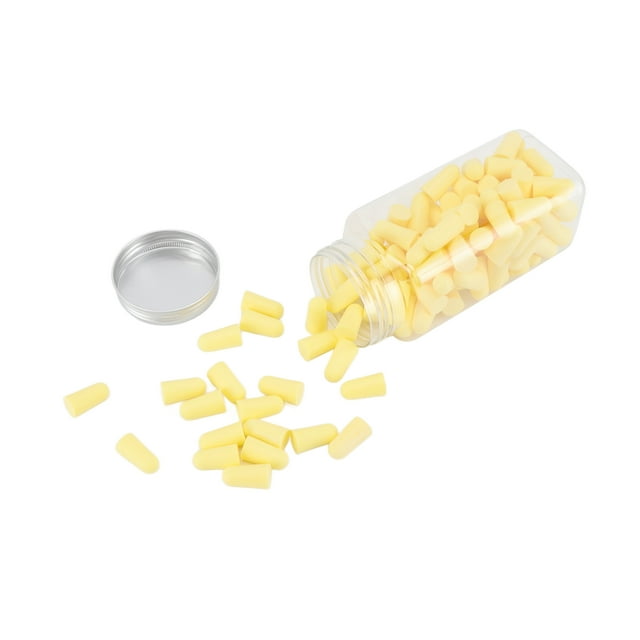 120pcs Bouchons d'Oreille Éponge à Rebond Lent, Réduction du Bruit, Extensible, Facile à Porter, Léger, Portable