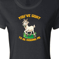 thumbnail image 4 of Inktastic Funny Goat Kid Joke Women's T-Shirt, 4 of 5