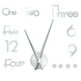 thumbnail image 2 of Sticker ClockFrameless Adhesive Wall Clock Wall Decoration Frameless Clock Effortless Installation, 2 of 5