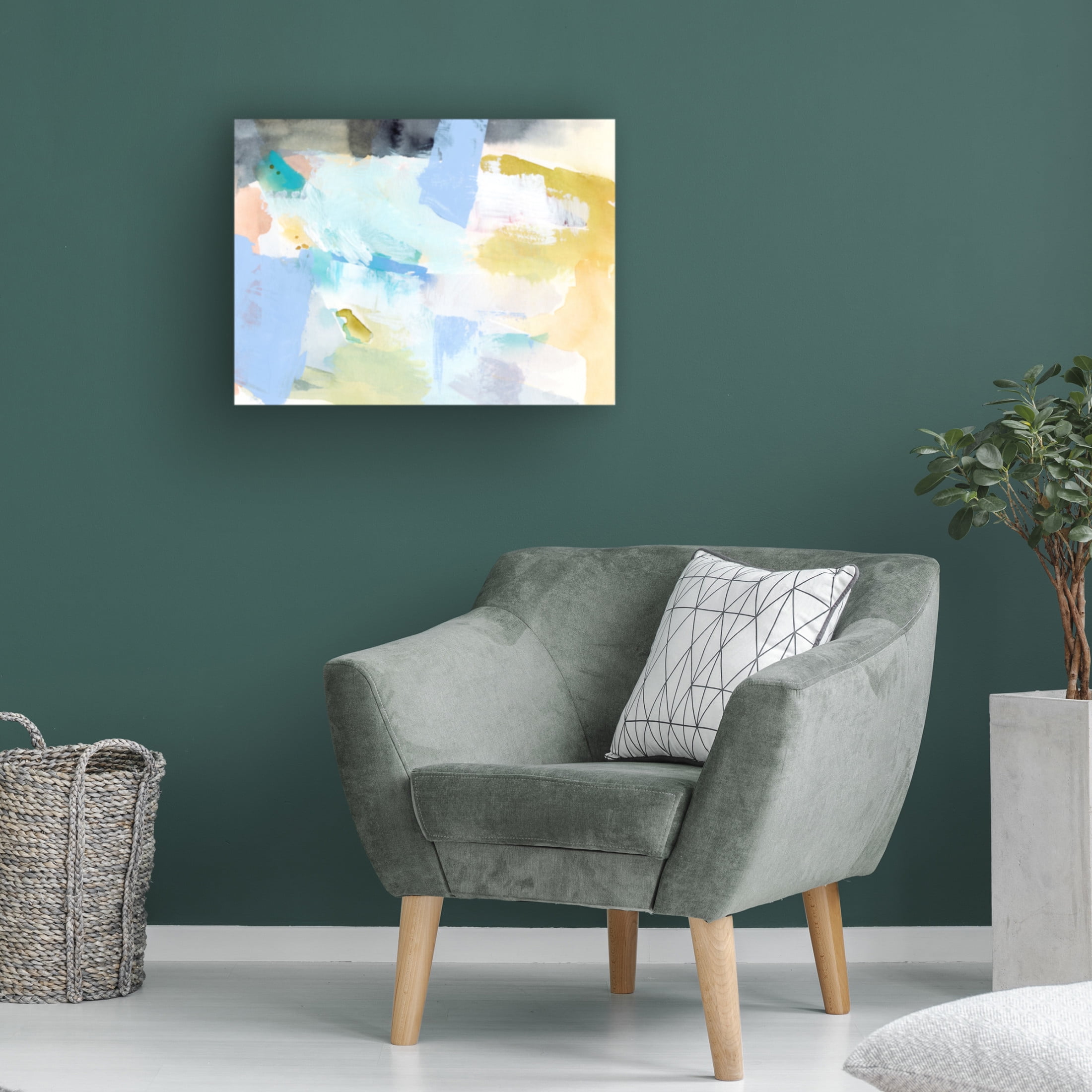 Trademark Fine Art Victoria Barnes  Abstracted Spring II Canvas Wall Art
