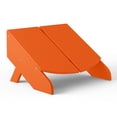 thumbnail image 3 of WestinTrends Riviera Modern HDPE Plastic Folding Patio Adirondack Ottoman, Orange, 3 of 9