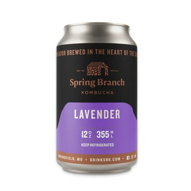 Spring Branch Kombucha Lavender Kombucha, 12 Pack, 12 fl oz