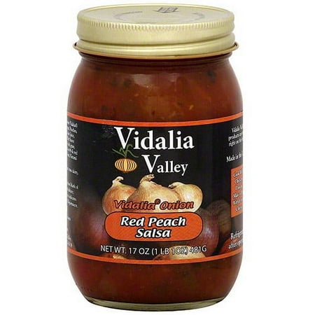 Vidalia Mild Red Peach Salsa, 17 oz (Pack of 6)