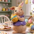 thumbnail image 4 of Lunxisen 2 Pcs Easter Bunny Ornament Holiday Statue Decor For Garden Patio Spring Home, 4 of 9