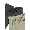 thumbnail image 4 of Boy's 2Pc Combo Belted Twill Cargo Shorts, Charcoal/Leaf Green, 12, 4 of 9