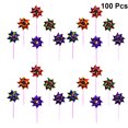 thumbnail image 3 of KAKOWELY 100Pcs Multicolored Windmill Kindergarten Plastic Windmill Props Cartoon Rural Windmills Decor Outdoor Area Windmill Decoration (Mixed Color),14.17X"X5.91"X1.18", 3 of 5