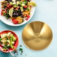 thumbnail image 3 of WEUVEB Multipurpose Golden Stainless Steel Soup Bowl - , Easy to Clean for Home, Restaurant, Kitchen Use, 3 of 8