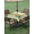 thumbnail image 5 of Square Outdoor Tablecloth with Umbrella Hole Sage Green Truck Outside Table Cloth Waterproof Patio Table Cover Farmhouse Sunflowers Watercolor Zipper Tablecloths for Picnic Party Camping 60x60 Inch, 5 of 8