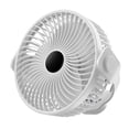 thumbnail image 1 of Ventilador de refrigeración Ounissouiy ABS 2 en 1 Portátil Ajustable Carga USB 1200mAh Blanco, 1 of 6