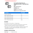 thumbnail image 2 of Front and Rear Brake Rotor Set - Compatible with 2004 - 2006 GMC Sierra 3500 2005, 2 of 2