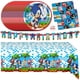 thumbnail image 1 of Set de decoración de fiesta Sonic Birthday Party para 16 niños, 1 of 6