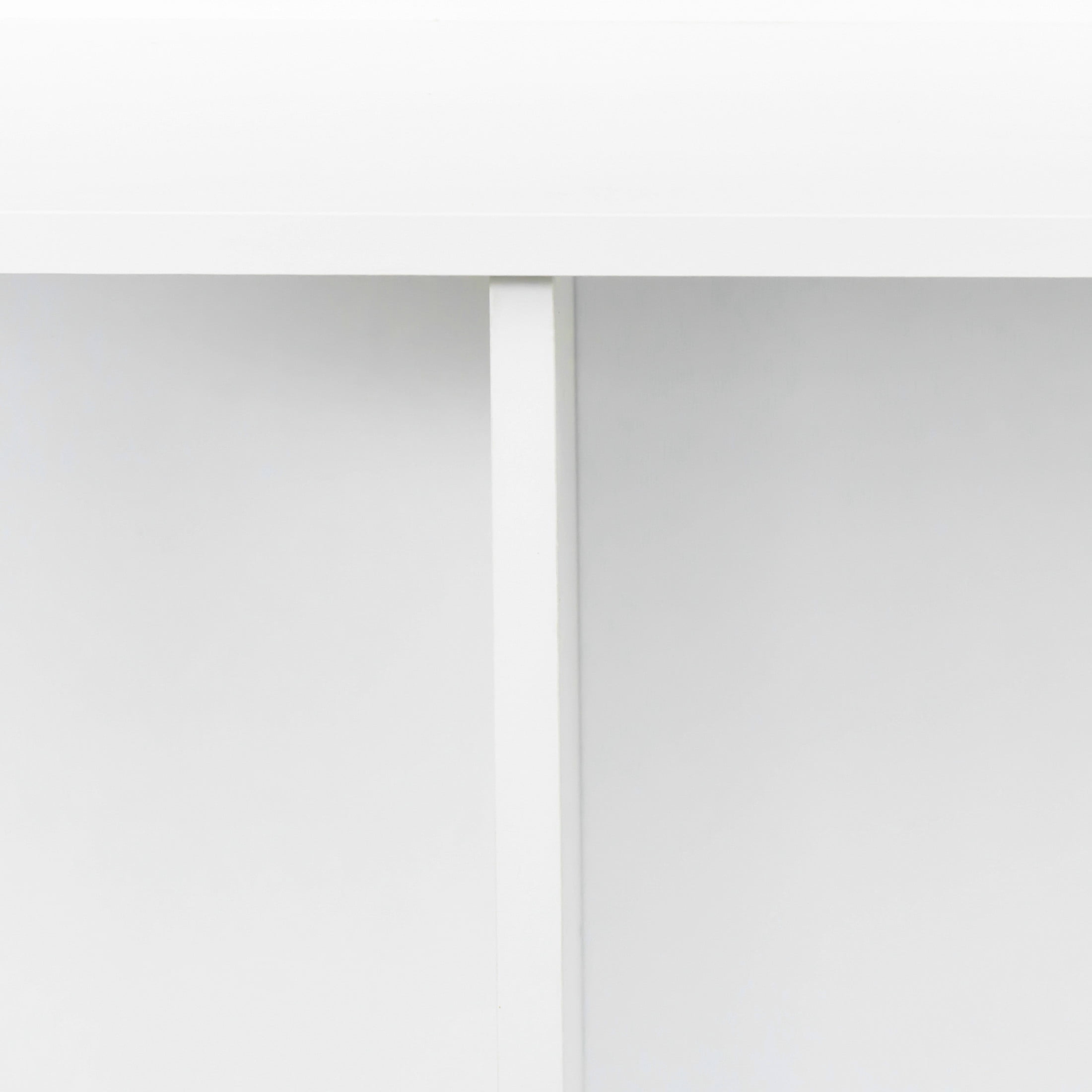 Noble House Aven 53" Modern 10-Shelf Bookcase, Melamine Wooden Base, Label-Ready Cubbies, Contemporary Bookshelf, White