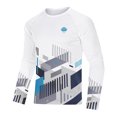 thumbnail image 2 of voofly Sun Shirts For Men Lightweight Rash Guard Long Sleeve Quick Dry Shirts For Men White L, 2 of 8