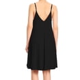 thumbnail image 3 of Womens Adjustable Spaghetti Strap Flowy With Lace Applique Party Dress, 3 of 5