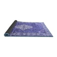 thumbnail image 2 of Ahgly Company Indoor Square Medallion Blue Traditional Area Rugs, 3' Square, 2 of 4