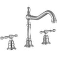 thumbnail image 3 of Anzzi L-AZ184BN 8.5 x 13.11 x 8.27 in. Highland Widespread 2-Handle Bathroom Faucet, Brushed Nickel, 3 of 5