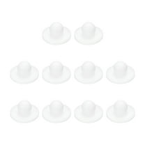 10pcs Hole Plug 3/16 Inch (6mm) Button Plugs Fit for 5mm Hole, Snap in Locking Hole Tube Plug Gel, White