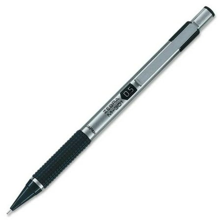 Zebra M-301 Black Stainless Steel Mechanical Pencil, 0.5mm Point Size, Black Grip 1 Ct