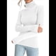 thumbnail image 3 of Suéteres Acanalados para Mujer, Lindos Suéteres de Punto de Cuello Alto, Ajustados y Cálidos un Tamaño, 3 of 10